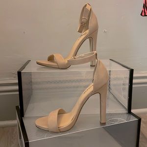 Justfab tan high heels
